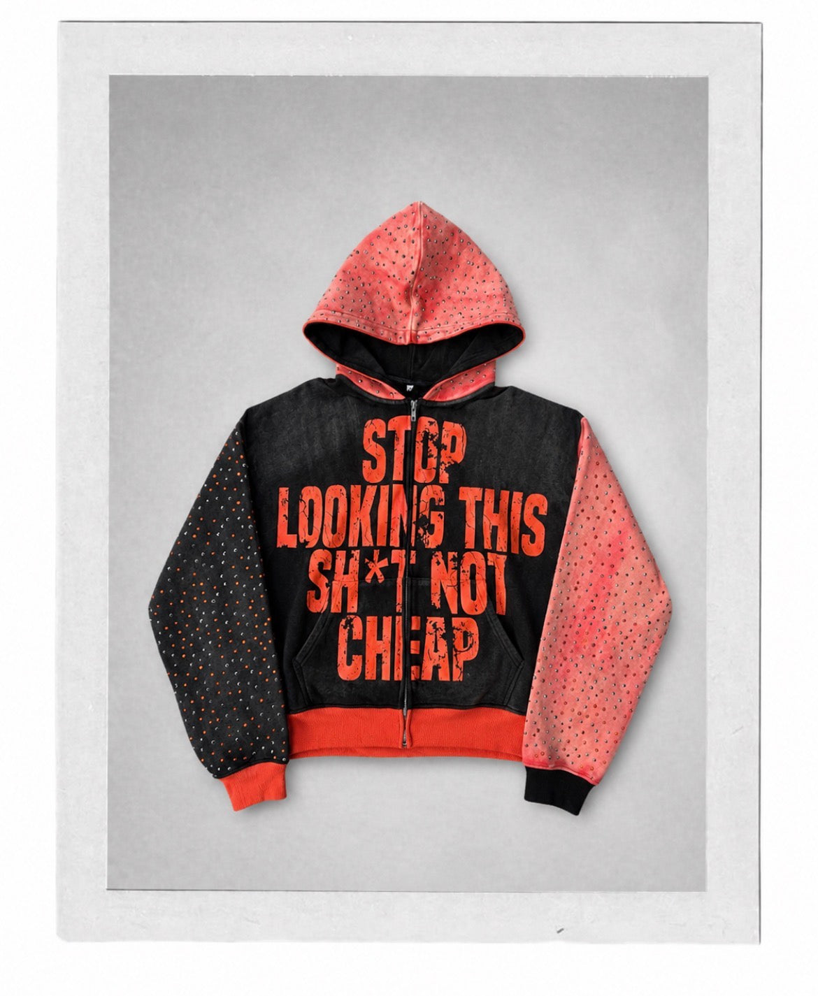 Red /black zipup