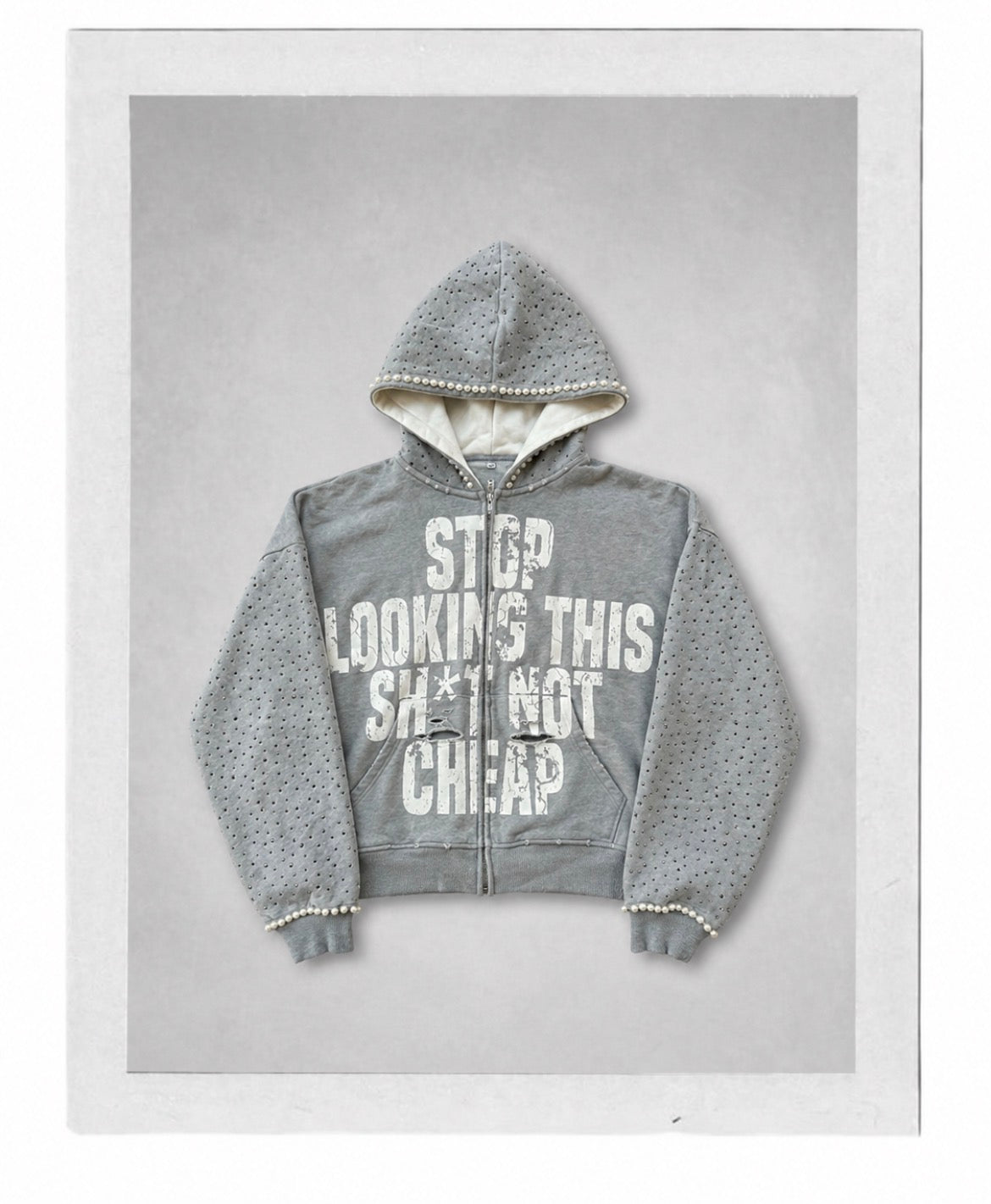 Grey zipup